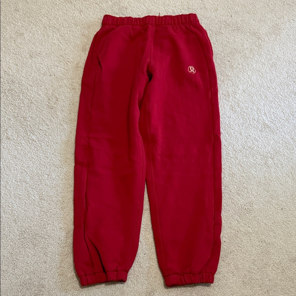 Lululemon Lunar New Year Oversized Sweatpants RED size XS